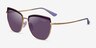 Vogue Eyewear VO4234S Violet MetalSunglass Frames from EyeBuyDirect, Angle View