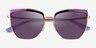Vogue Eyewear VO4234S Violet MetalSunglass Frames from EyeBuyDirect, Closed View