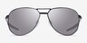 Oakley Contrail Satin Black MetalSunglass Frames from EyeBuyDirect, Front View