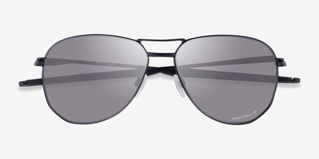 Oakley Contrail Satin Black MetalSunglass Frames from EyeBuyDirect, Closed View