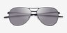 Oakley Contrail Satin Black MetalSunglass Frames from EyeBuyDirect, Closed View