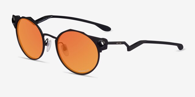 Oakley OO6046 Deadbolt Satin Black TitaniumSunglass Frames from EyeBuyDirect, Angle View
