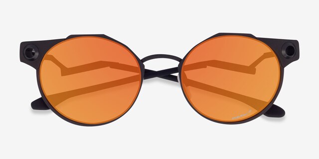 Oakley OO6046 Deadbolt Satin Black TitaniumSunglass Frames from EyeBuyDirect, Closed View