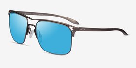 Oakley Holbrook Ti Matte Gunmetal Titanium Soleil de Lunette de vue d'EyeBuyDirect, Vue d'Angle