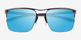 Oakley Holbrook Ti Matte Gunmetal Titanium Soleil de Lunette de vue d'EyeBuyDirect, Vue Rapprochée