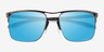 Oakley Holbrook Ti Matte Gunmetal TitaniumSunglass Frames from EyeBuyDirect, Closed View