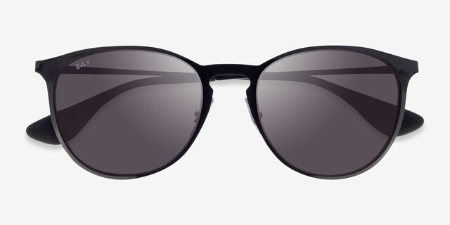 Ray-Ban RB3539 Noir MétalSoleil de Lunette de vue d'EyeBuyDirect, Vue Rapprochée
