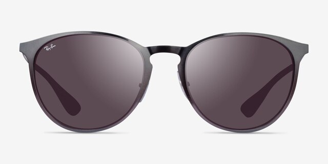 Ray-Ban RB3539 Metallic Gray MetalSunglass Frames from EyeBuyDirect, Front View