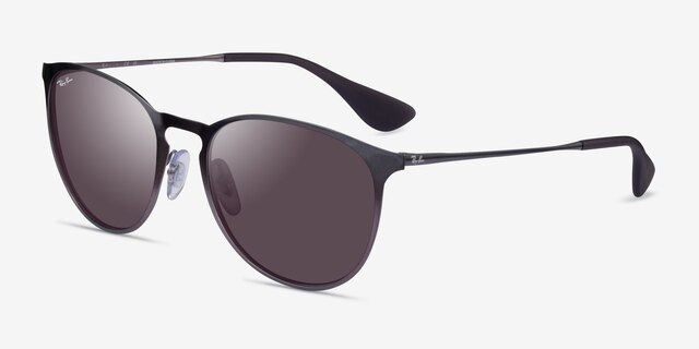 Ray-Ban RB3539 Metallic Gray MetalSunglass Frames from EyeBuyDirect, Angle View