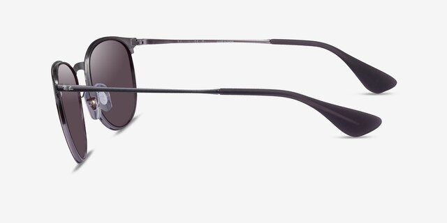 Ray-Ban RB3539 Metallic Gray MetalSunglass Frames from EyeBuyDirect, Side View
