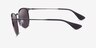 Ray-Ban RB3539 Metallic Gray MetalSunglass Frames from EyeBuyDirect, Side View