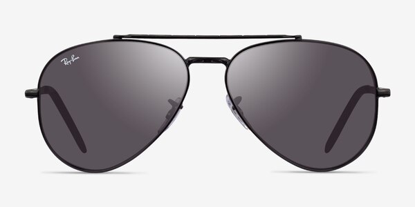 Ray-Ban RB3625 New Aviator Noir Métal Soleil de Lunette de vue