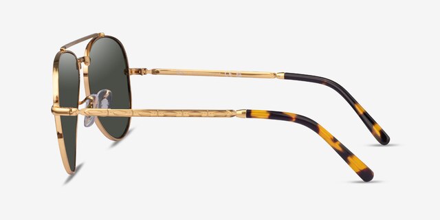 Ray-Ban RB3625 New Aviator Legend Gold MetalSunglass Frames from EyeBuyDirect, Side View