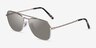 Ray-Ban RB3636 Silver MetalSunglass Frames from EyeBuyDirect, Angle View