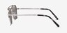 Ray-Ban RB3636 Silver MetalSunglass Frames from EyeBuyDirect, Side View