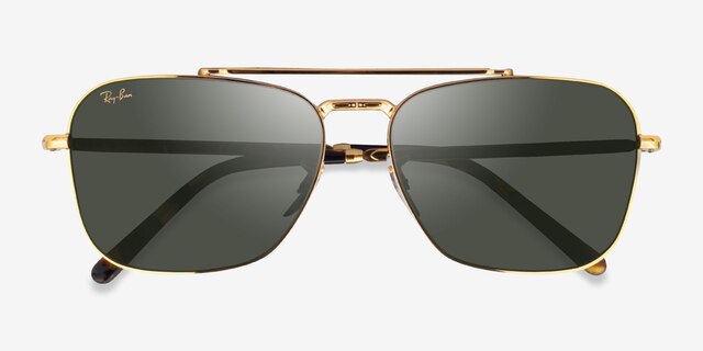 Ray-Ban RB3636 Legend Gold MetalSunglass Frames from EyeBuyDirect, Closed View