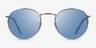 Ray-Ban RB3637 New Round Silver MetalSunglass Frames from EyeBuyDirect, Front View