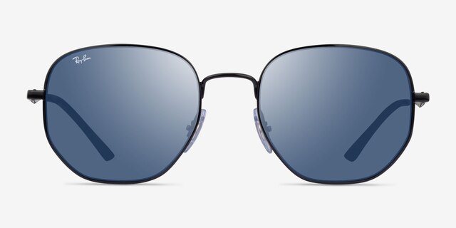 Ray-Ban RB3682 Black MetalSunglass Frames from EyeBuyDirect, Front View