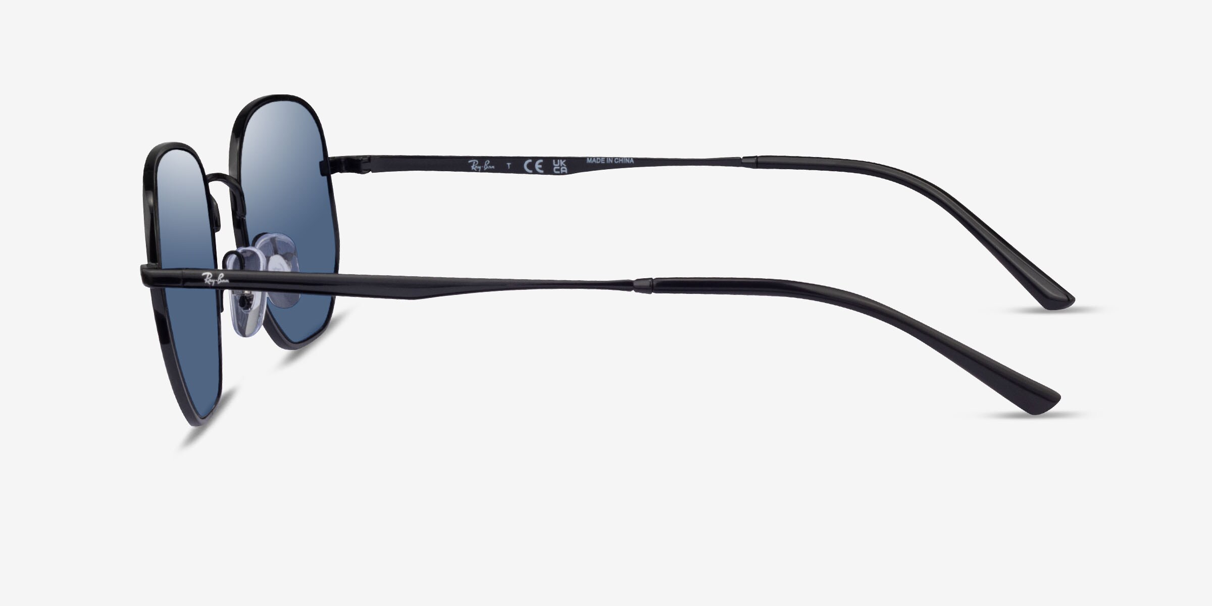 Ray-Ban RB3682 - Geometric Black Frame Prescription Sunglasses