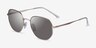 Ray-Ban RB3682 Silver MetalSunglass Frames from EyeBuyDirect, Angle View