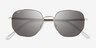 Ray-Ban RB3682 Silver MetalSunglass Frames from EyeBuyDirect, Closed View