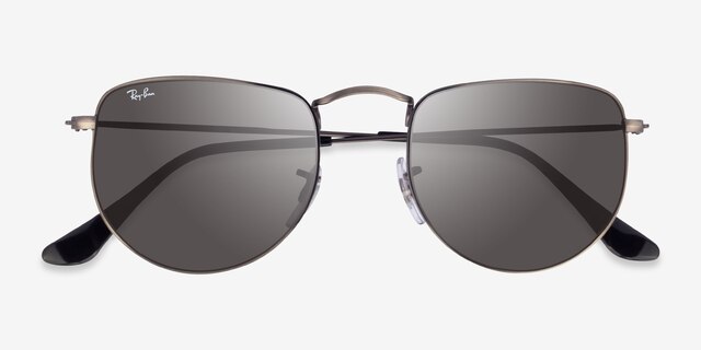 Ray-Ban RB3958 Elon Antique Gunmetal MetalSunglass Frames from EyeBuyDirect, Closed View
