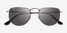Ray-Ban RB3958 Elon Antique Gunmetal MetalSunglass Frames from EyeBuyDirect, Closed View