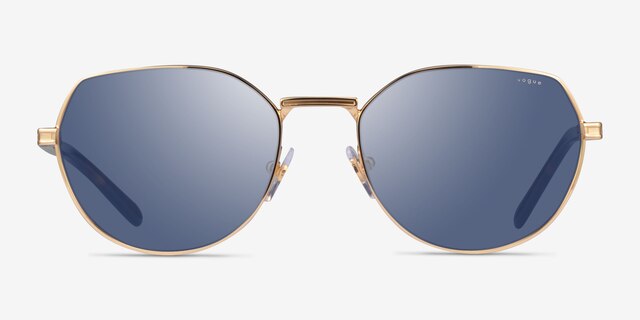 Vogue Eyewear VO4242S Gold MetalSunglass Frames from EyeBuyDirect, Front View