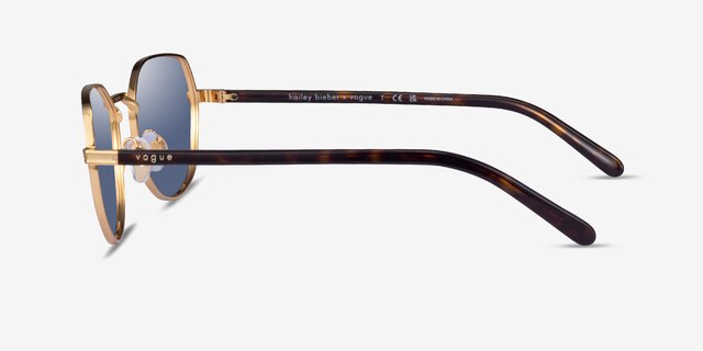 Vogue Eyewear VO4242S Gold MetalSunglass Frames from EyeBuyDirect, Side View