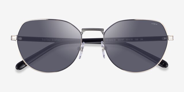 Vogue Eyewear VO4242S Silver MetalSunglass Frames from EyeBuyDirect, Closed View