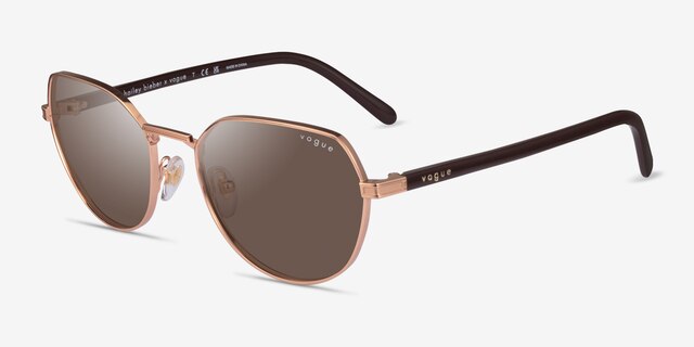 Vogue Eyewear VO4242S Rose Gold MetalSunglass Frames from EyeBuyDirect, Angle View