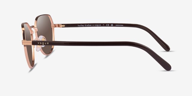 Vogue Eyewear VO4242S Rose Gold MetalSunglass Frames from EyeBuyDirect, Side View