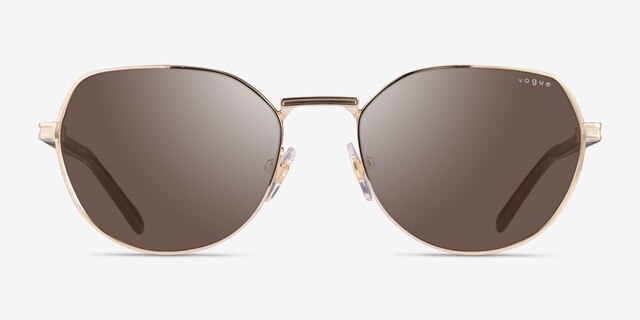 Vogue Eyewear VO4242S Pale Gold MetalSunglass Frames from EyeBuyDirect, Front View