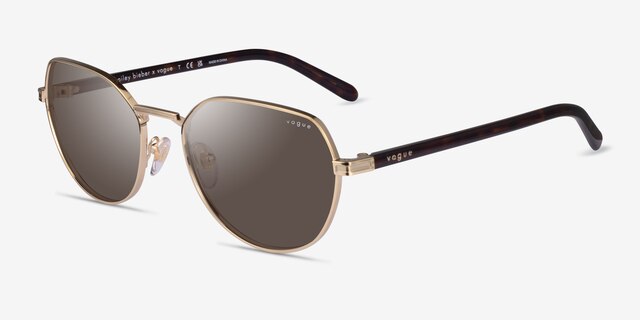 Vogue Eyewear VO4242S Pale Gold MetalSunglass Frames from EyeBuyDirect, Angle View