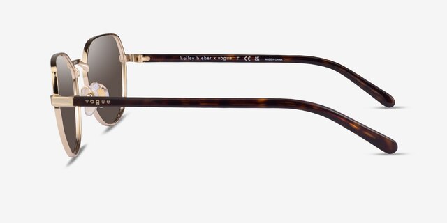 Vogue Eyewear VO4242S Pale Gold MetalSunglass Frames from EyeBuyDirect, Side View