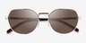 Vogue Eyewear VO4242S Pale Gold MetalSunglass Frames from EyeBuyDirect, Closed View