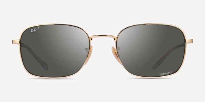 Ray-Ban RB3706 Gold Metal Sunglass Frames from EyeBuyDirect