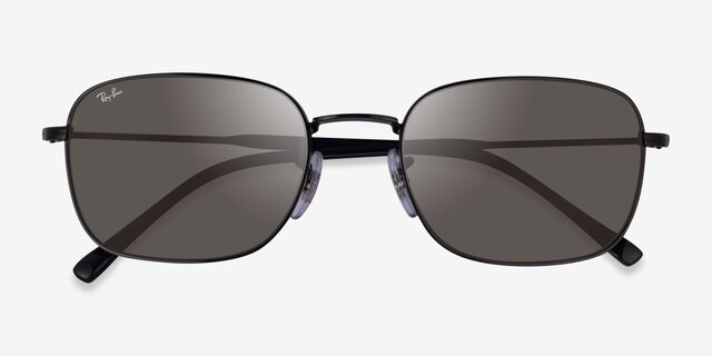Ray-Ban RB3706 Black MetalSunglass Frames from EyeBuyDirect, Closed View