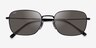 Ray-Ban RB3706 Black MetalSunglass Frames from EyeBuyDirect, Closed View