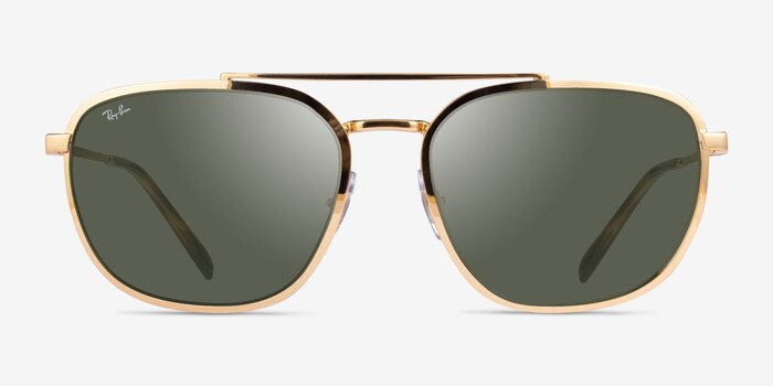 Ray-Ban RB3708 Gold Metal Sunglass Frames from EyeBuyDirect