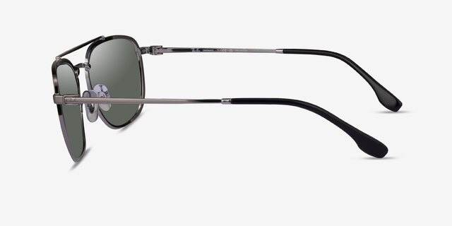 Ray-Ban RB3708 Gunmetal MetalSunglass Frames from EyeBuyDirect, Side View
