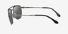 Ray-Ban RB3708 Gunmetal MetalSunglass Frames from EyeBuyDirect, Side View