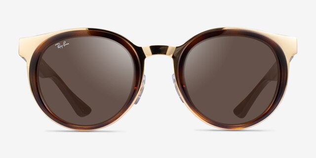 Ray-Ban RB3710 Bonnie Tortoise Gold MetalSunglass Frames from EyeBuyDirect, Front View
