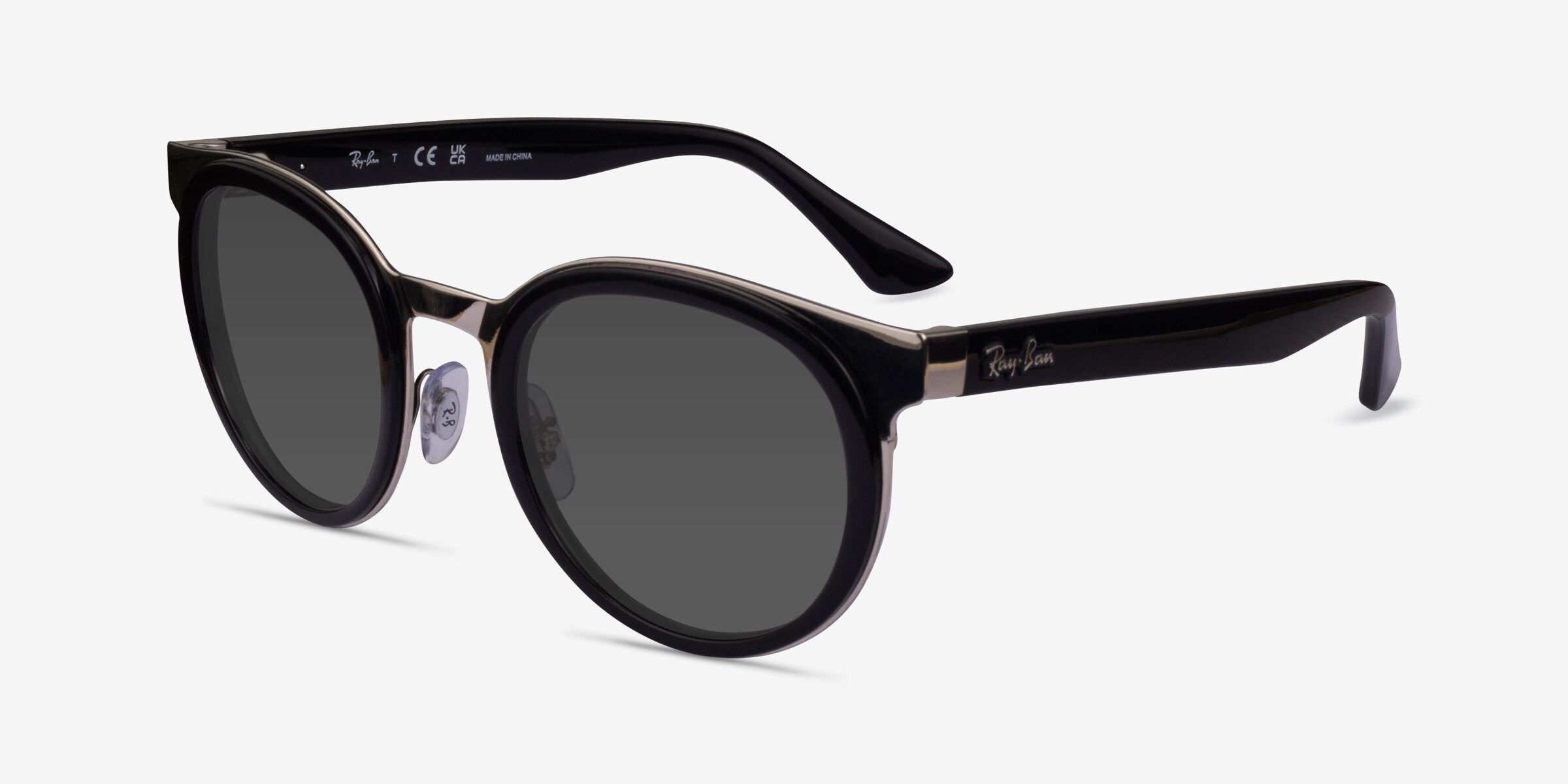 Ray-Ban RB3710 Bonnie - Round Black Silver Frame Prescription