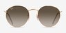 Ray-Ban RB3447 Round Pale Gold MetalSunglass Frames from EyeBuyDirect, Front View