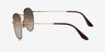 Ray-Ban RB3447 Round Pale Gold MetalSunglass Frames from EyeBuyDirect, Side View