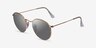 Ray-Ban RB3447 Round Light Gold MetalSunglass Frames from EyeBuyDirect, Angle View