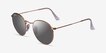 Ray-Ban RB3447 Round Rose Gold MetalSunglass Frames from EyeBuyDirect, Angle View