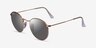 Ray-Ban RB3447 Round Rose Gold MetalSunglass Frames from EyeBuyDirect, Angle View