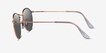Ray-Ban RB3447 Round Rose Gold MetalSunglass Frames from EyeBuyDirect, Side View